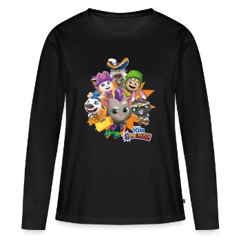 Talking Tom Time Rush Game Tom And His Friends - Women's Premium Organic Long Sleeve Shirt - black - Front - Julia (174cm)
