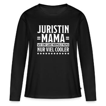 Juristin Beruf Lustige Spruch Jurist Jura Geschenk - Frauen Premium Bio Langarmshirt - Schwarz - Vorne - Julia (174cm)