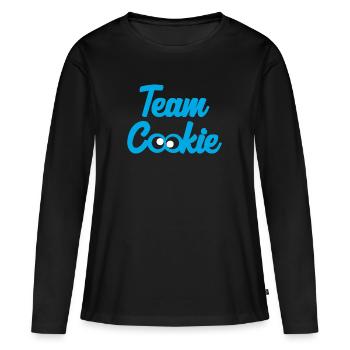 Team cookie biscuit cookies - Women's Premium Organic Long Sleeve Shirt - black - Front - Julia (174cm)