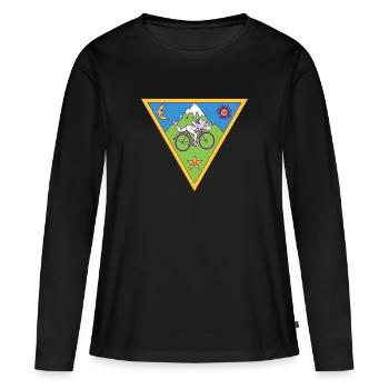 Albert Hofmann LSD Triangle - T-shirt manches longues Premium bio Femme - noir - Devant - Julia (174cm)