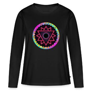 LSD Acid Wheel - Women's Premium Organic Long Sleeve Shirt - black - Front - Julia (174cm)