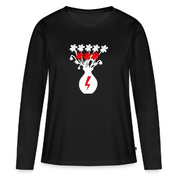 pis 8 étoiles anti pis grève des femmes - T-shirt manches longues Premium bio Femme - noir - Devant - Julia (174cm)