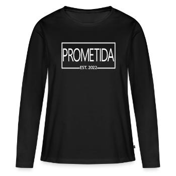 Prometida Est. 2022 Verlobte Verlobte Braut zu werden - Frauen Premium Bio Langarmshirt - Schwarz - Vorne - Julia (174cm)