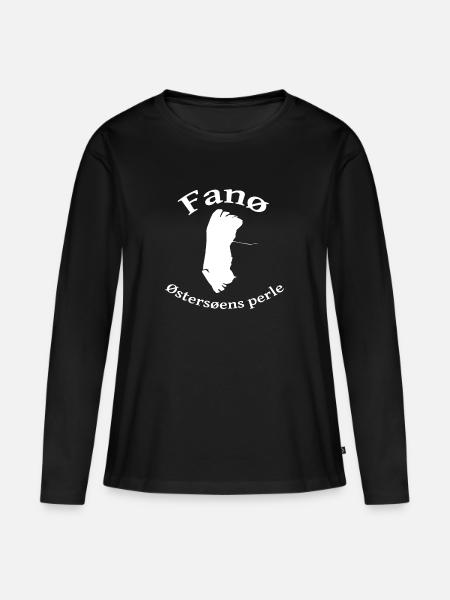 Fanø Østersøens perle - Frauen Premium Bio Langarmshirt - Schwarz