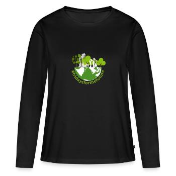 Fridays for Future - Women's Premium Organic Long Sleeve Shirt - black - Front - Julia (174cm)