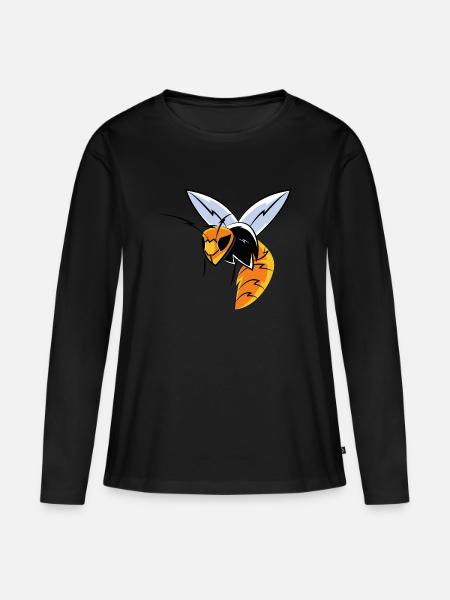 Insekt Wespe - Frauen Premium Bio Langarmshirt - 