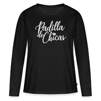 Padilla de Chicas Bride's Gang Bridesmaid Wedding - Women's Premium Organic Long Sleeve Shirt - black - Front - Julia (174cm)