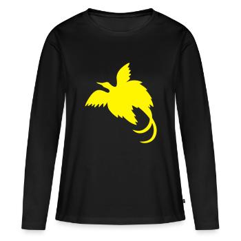 bird of paradise - Women's Premium Organic Long Sleeve Shirt - black - Front - Julia (174cm)
