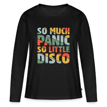 So much Panic so little Disco - Frauen Premium Bio Langarmshirt - Schwarz - Vorne - Julia (174cm)
