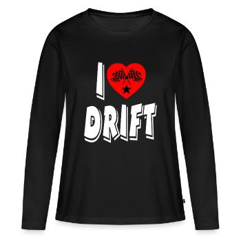 Auto - Frauen Premium Bio Langarmshirt - Schwarz - Vorne - Julia (174cm)