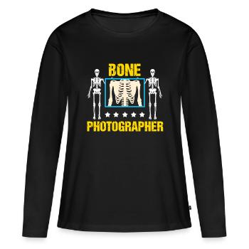 Je joue avec Scan - Radiologist - T-shirt manches longues Premium bio Femme - noir - Devant - Julia (174cm)