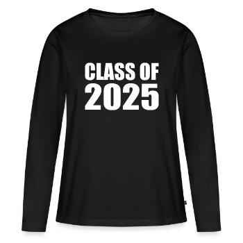 Class of 2025 - Women's Premium Organic Long Sleeve Shirt - black - Front - Julia (174cm)