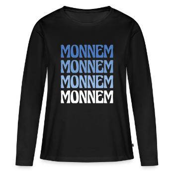Monnem Mannheim Dialect Gift - T-shirt manches longues Premium bio Femme - noir - Devant - Julia (174cm)