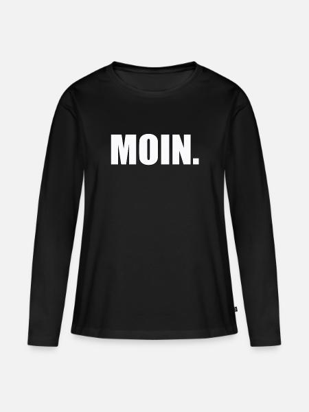MOIN - Frauen Premium Bio Langarmshirt - Schwarz