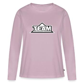 Team - Women's Premium Organic Long Sleeve Shirt - dusky pink - Front - Julia (174cm)