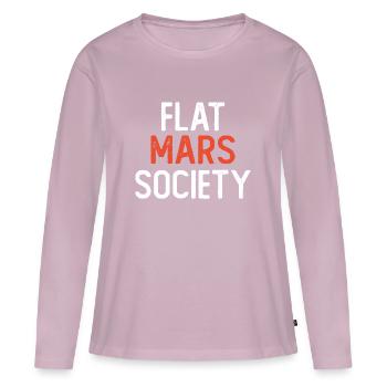 Flat Mars Society - Women's Premium Organic Long Sleeve Shirt - dusky pink - Front - Julia (174cm)