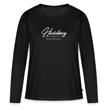 Heidelberg Heidelberger Schloss Heidelberg HD - T-shirt manches longues Premium bio Femme - noir - Devant - Julia (174cm)
