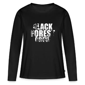 Forêt Noire Forêt Noire - T-shirt manches longues Premium bio Femme - noir - Devant - Julia (174cm)
