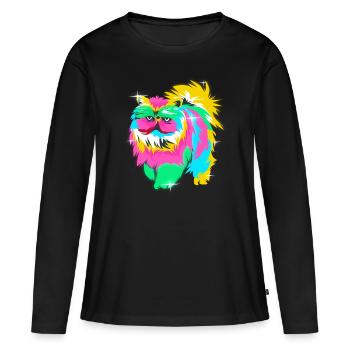 Perser Katze - Frauen Premium Bio Langarmshirt - Schwarz - Vorne - Julia (174cm)