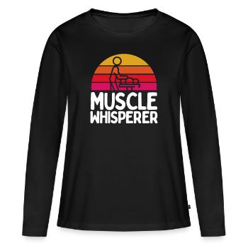 Massage Therapist - T-shirt manches longues Premium bio Femme - noir - Devant - Julia (174cm)
