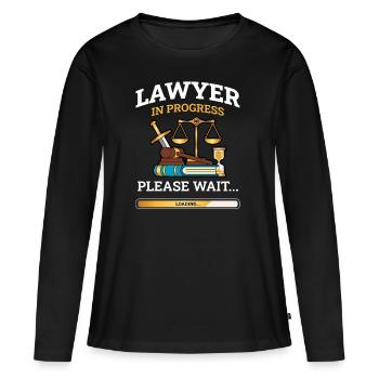 Cadeau avocat avocat avocat - T-shirt manches longues Premium bio Femme - noir - Devant - Julia (174cm)