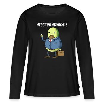 Avocat avocat juriste avocat avocat cadeau - T-shirt manches longues Premium bio Femme - noir - Devant - Julia (174cm)