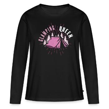 Squad Adventure Vacation Glamp Camp Camper Camping - Women's Premium Organic Long Sleeve Shirt - black - Front - Julia (174cm)