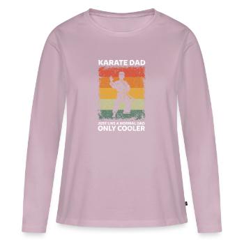 Vintage Karate Dad Like A Normal Dad Only Cooler - Women's Premium Organic Long Sleeve Shirt - dusky pink - Front - Julia (174cm)