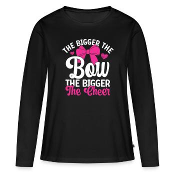 Cheerleader - T-shirt manches longues Premium bio Femme - noir - Devant - Julia (174cm)