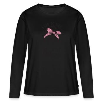 Singen - Frauen Premium Bio Langarmshirt - Schwarz - Vorne - Julia (174cm)