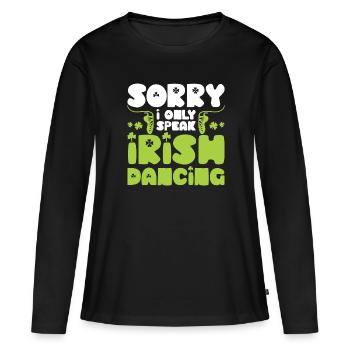 Irish Dance - Women's Premium Organic Long Sleeve Shirt - black - Front - Julia (174cm)