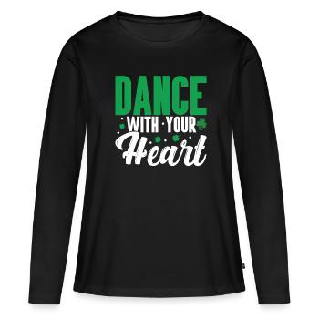 Irish Dance - Women's Premium Organic Long Sleeve Shirt - black - Front - Julia (174cm)