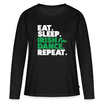 Irish Dance - Women's Premium Organic Long Sleeve Shirt - black - Front - Julia (174cm)