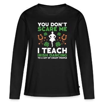 Irish Dance - Women's Premium Organic Long Sleeve Shirt - black - Front - Julia (174cm)