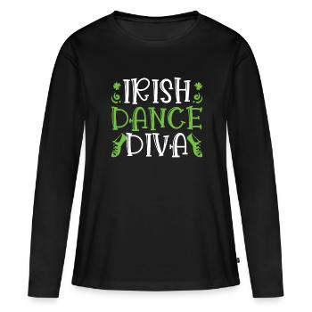 Irish Dance - Women's Premium Organic Long Sleeve Shirt - black - Front - Julia (174cm)