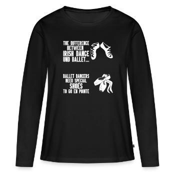 Irish Dance - Women's Premium Organic Long Sleeve Shirt - black - Front - Julia (174cm)