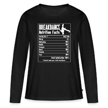 Break Dancing - Women's Premium Organic Long Sleeve Shirt - black - Front - Julia (174cm)