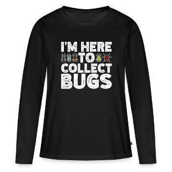 Insecte - T-shirt manches longues Premium bio Femme - noir - Devant - Julia (174cm)