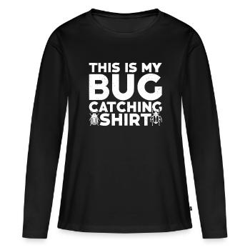 Insecte - T-shirt manches longues Premium bio Femme - noir - Devant - Julia (174cm)