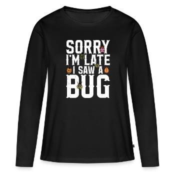 Insecte - T-shirt manches longues Premium bio Femme - noir - Devant - Julia (174cm)