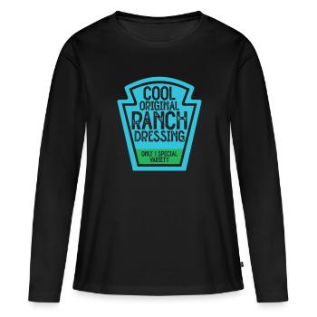 Ranch -Dressing -Ranch -Salad Dressing - Women's Premium Organic Long Sleeve Shirt - black - Front - Julia (174cm)