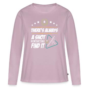 Billiards Player - Frauen Premium Bio Langarmshirt - Altrosa - Vorne - Julia (174cm)