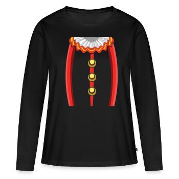 Carnival Clown Jester Circus - Women's Premium Organic Long Sleeve Shirt - black - Front - Julia (174cm)