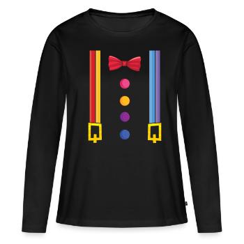 Carnival Clown Jester Circus Funny - Women's Premium Organic Long Sleeve Shirt - black - Front - Julia (174cm)