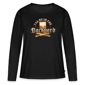Bourbon Cigares Whisky Cigares Lounge Lovers - T-shirt manches longues Premium bio Femme - noir - Devant - Julia (174cm)
