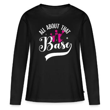 Cheerleadermädchen Cheerleading Jubel Jugend - Frauen Premium Bio Langarmshirt - Schwarz - Vorne - Julia (174cm)