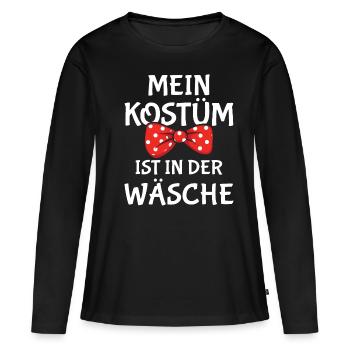 Das Ist Mein Karneval Kostüm - Frauen Premium Bio Langarmshirt - Schwarz - Vorne - Julia (174cm)