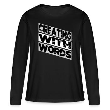 creative projects writing techniques funny happy - Frauen Premium Bio Langarmshirt - Schwarz - Vorne - Julia (174cm)