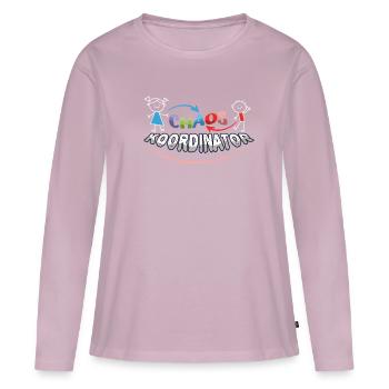 Enrollment Chaos Coordinator Funny Saying - Women's Premium Organic Long Sleeve Shirt - dusky pink - Front - Julia (174cm)