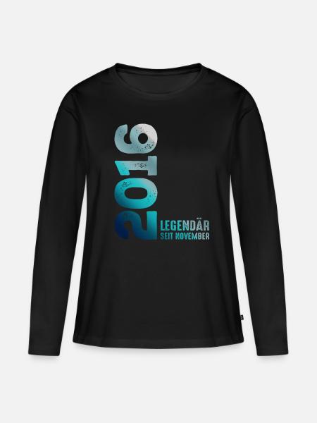 Limited Edition November 2016 Legendär Seit - Frauen Premium Bio Langarmshirt - Schwarz